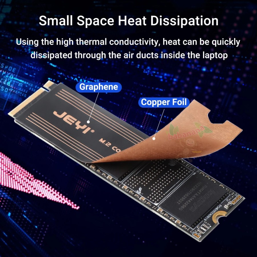 HEATSINK SSD M.2 NVME M.2 SATA 2280 COOLING PENDINGIN LAPTOP COOLER