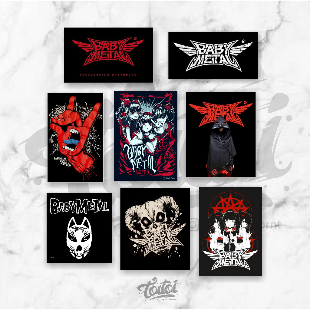 

STICKER BABY METAL, STICKER BAND METAL