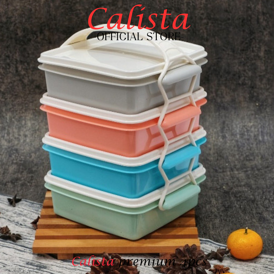 [ CALISTA ] LUNCH BOX RANTANG CALISTA GALAXY PREMIUM SET ISI 4PCS