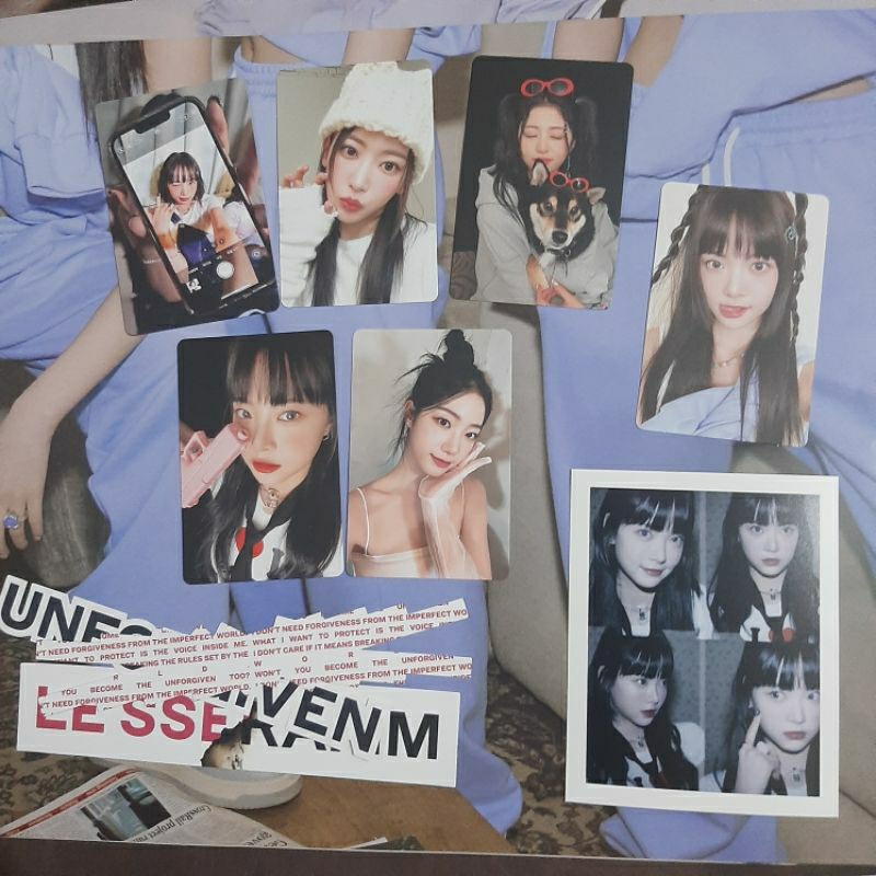 Album Unforgiven LE SSERAFIM Weverse ver. Photocard PC Chaewon Sakura Yunjin Kazuha Eunchae QR Stick