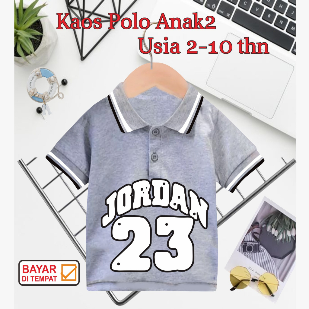 ((IB))KAOS ANAK2 KERAH POLO/JORDAN DIGITAL SABLON