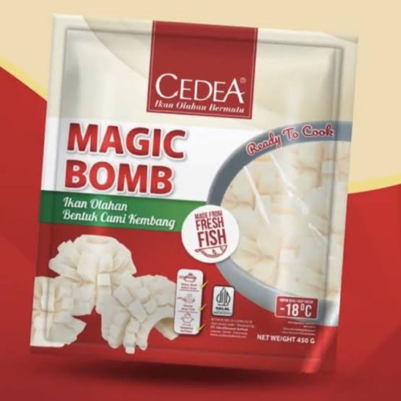 

Cedea Magic Bomb / Olahan Ikan Bentuk Kembang Cumi 450 gr (Frozen Food)