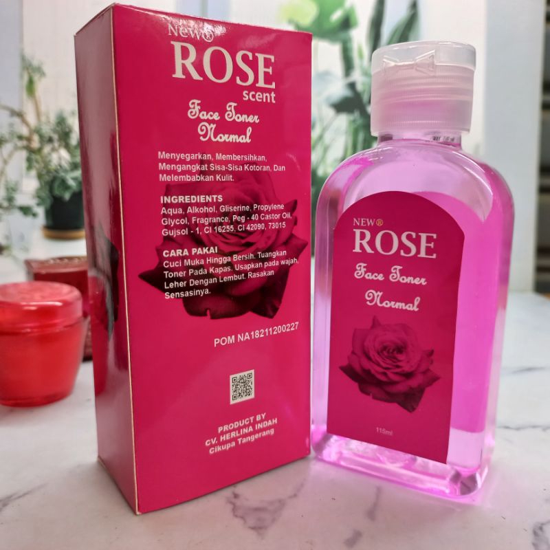 (BPOM) Paket Rose 4in1 New//sabun cda rose,toner rose,serum rose,cream rose natural