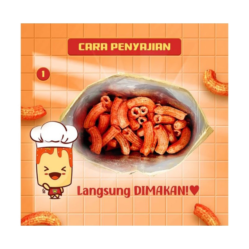 WONHAE Topokki Snack Creamy Rose | Spicy Sweet 80g