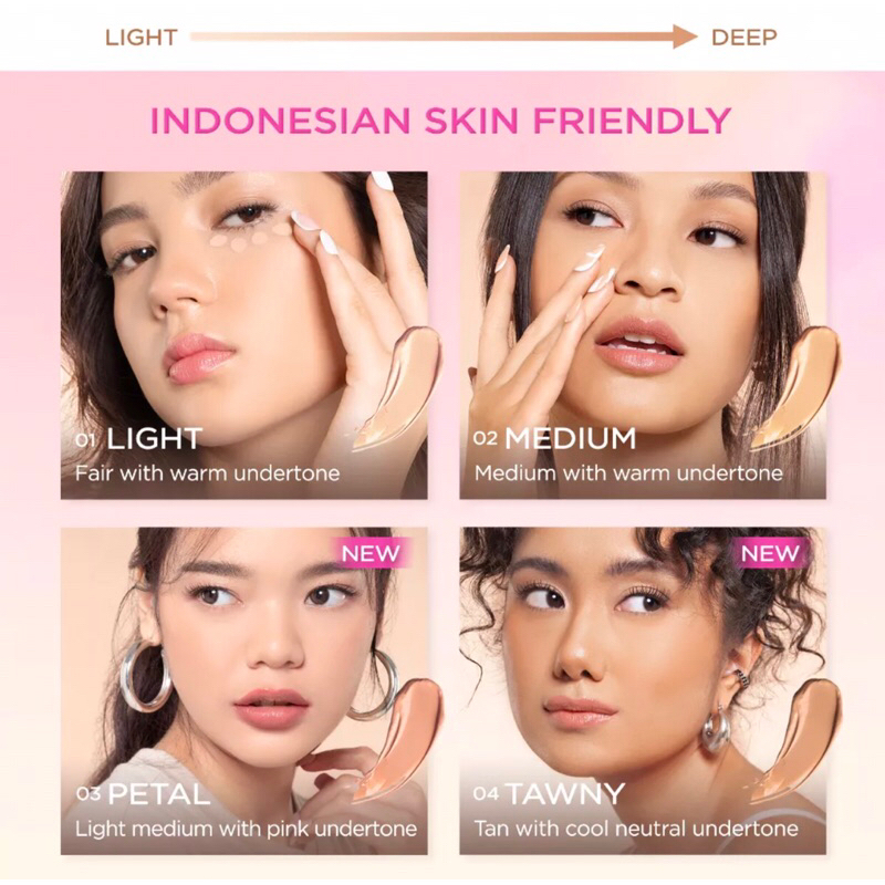 DAZZLE ME Our Secret Cover Concealer | Liquid Makeup Tahan Lama Matte 4 Colors Natural High Coverage