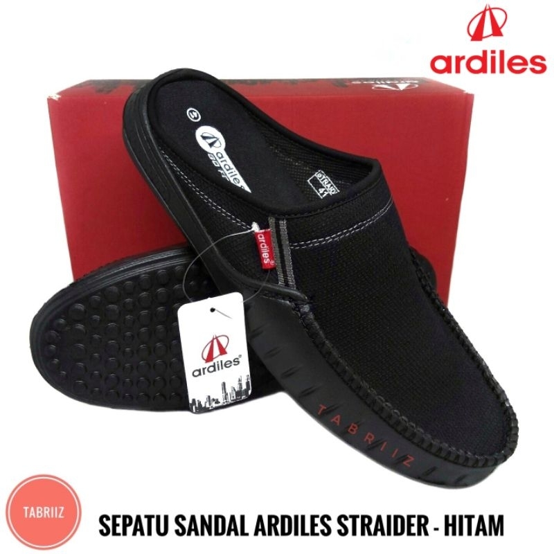 Sepatu Slop Ardiles Slip On Hitam - Original Quality