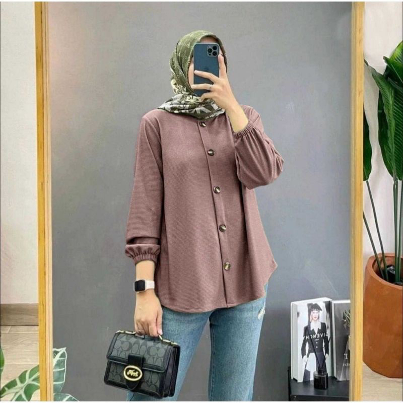 Devanca Shirt Kemeja Casual Crinkle