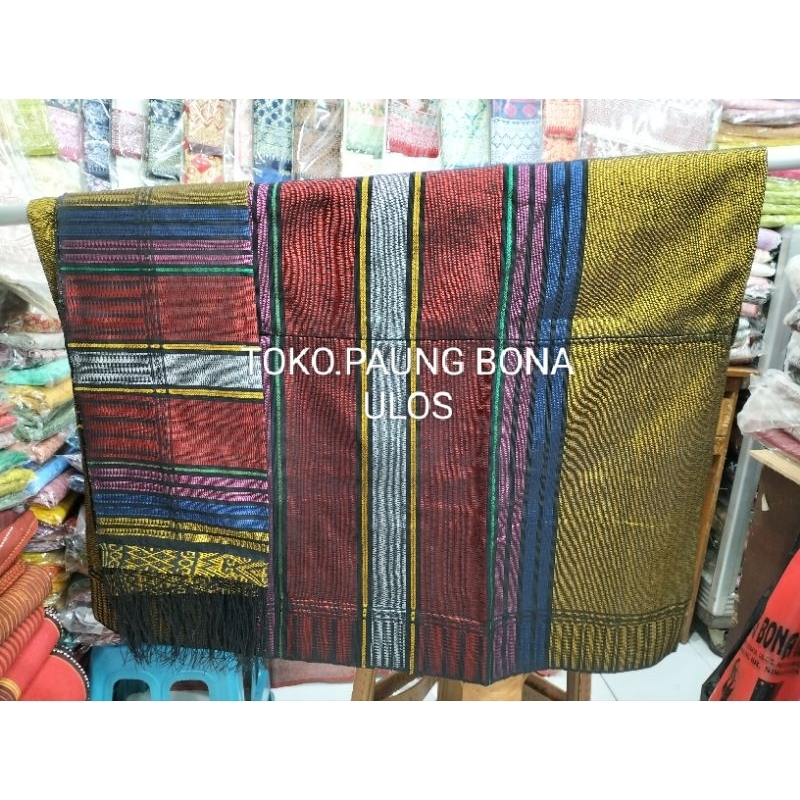 SONGKET TUMTUMAN TARUTUNG ICORMOLOR.WARNA GOLD KEPALA MERAH SILVER..