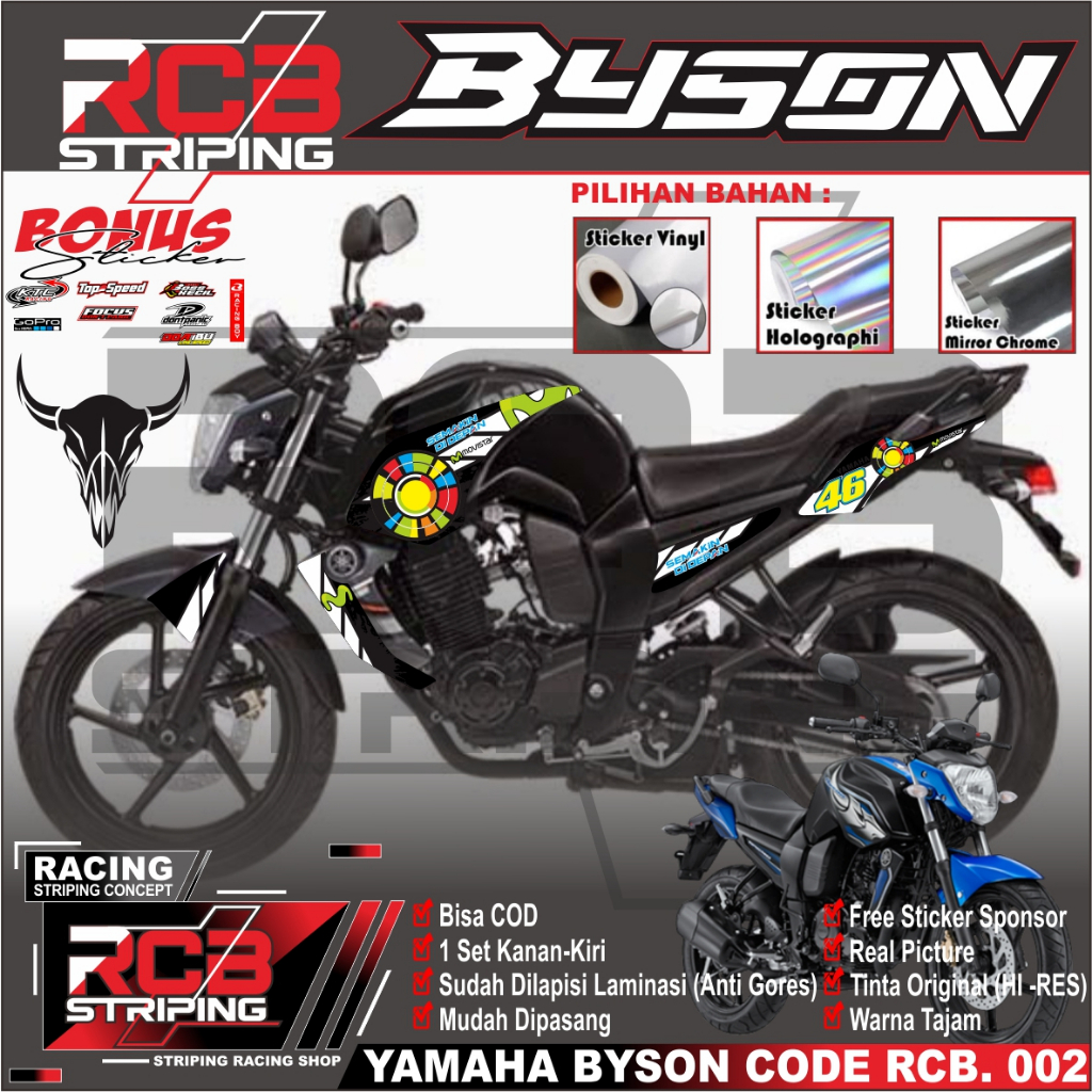 Striping yamaha byson 2010-2014 karbu / decal yamaha byson / variasi yamaha byson / sticker Rcb 002