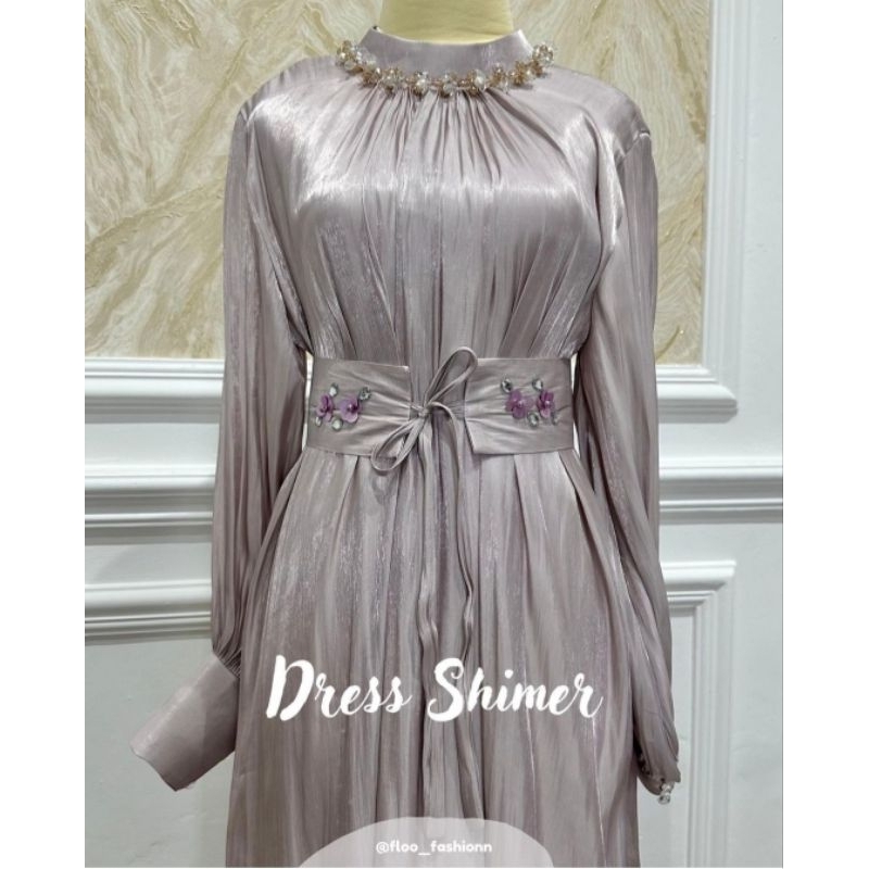 [NEW]DRESS SHIMMER + PASHMINA by FLOO FASHION #P3P5R4M