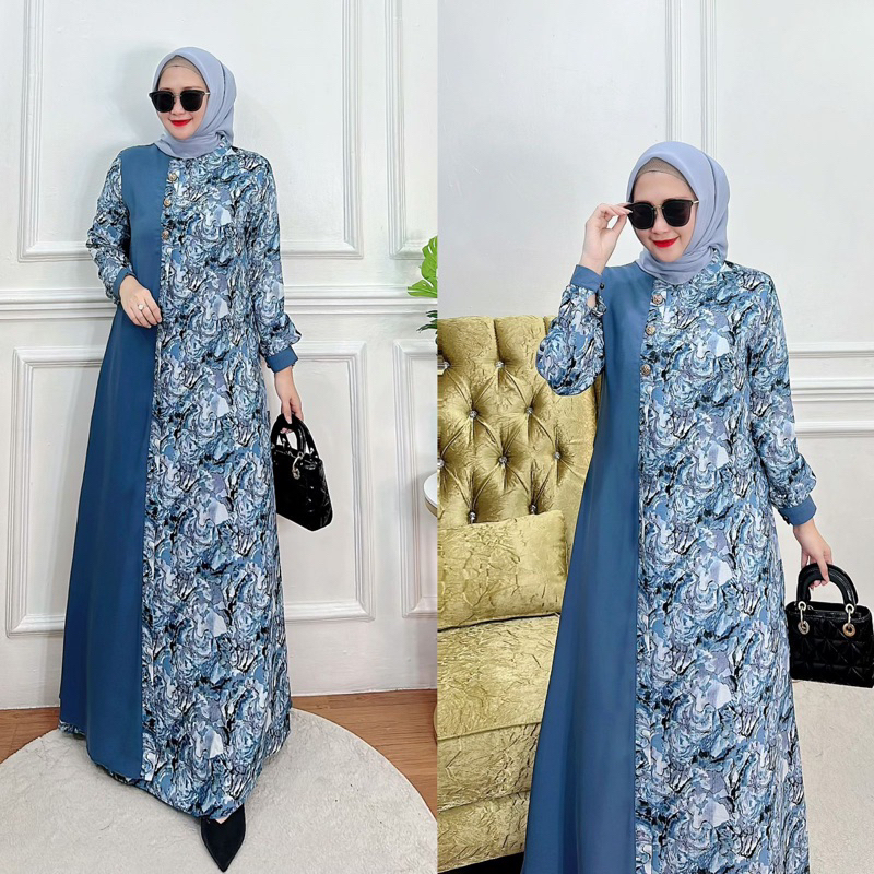 Gamis nafisah adisha - adisha fashion - gamis adisha - gamis terbaru - gamis lebaran