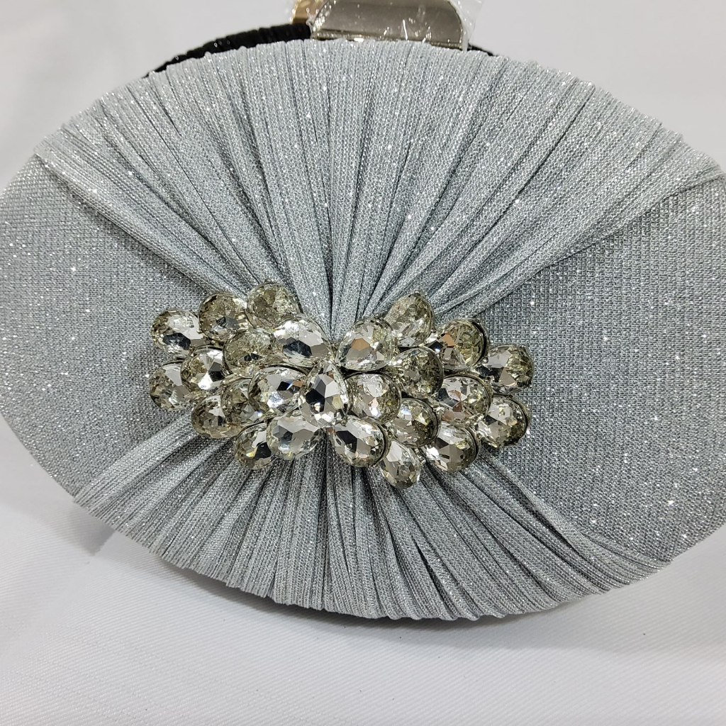 Clutch Pesta Import Cantik Mewah Tas Kondangan Diamond Bros Permata 26284 Model Terbaru!