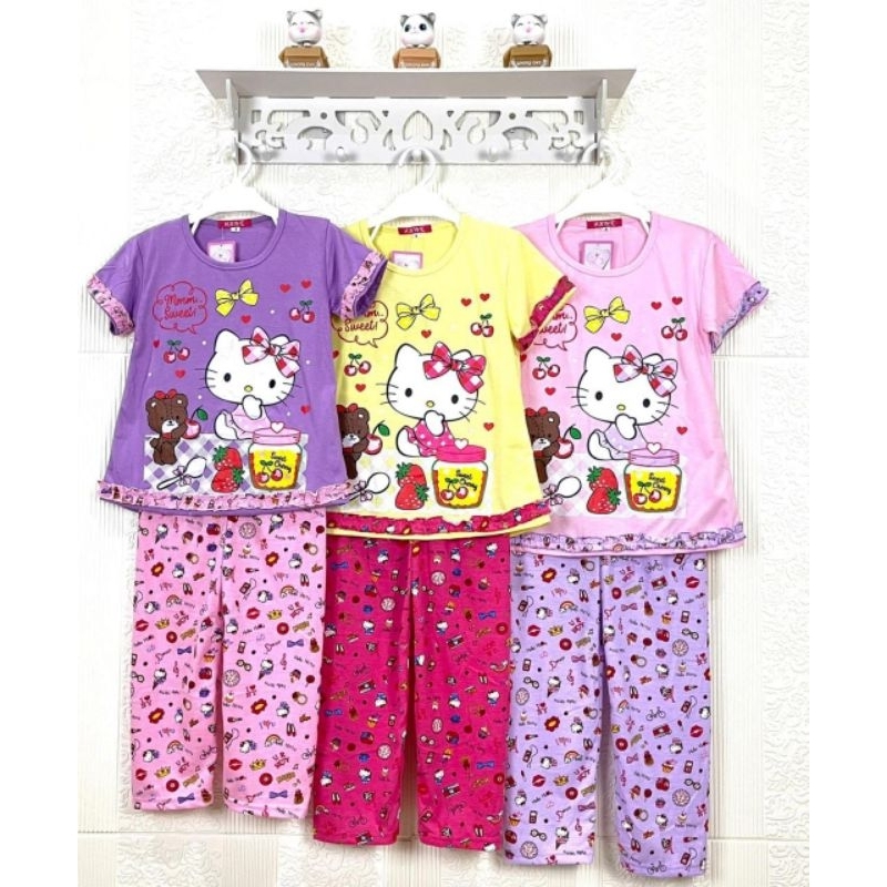 baju tidur anak hello kitty