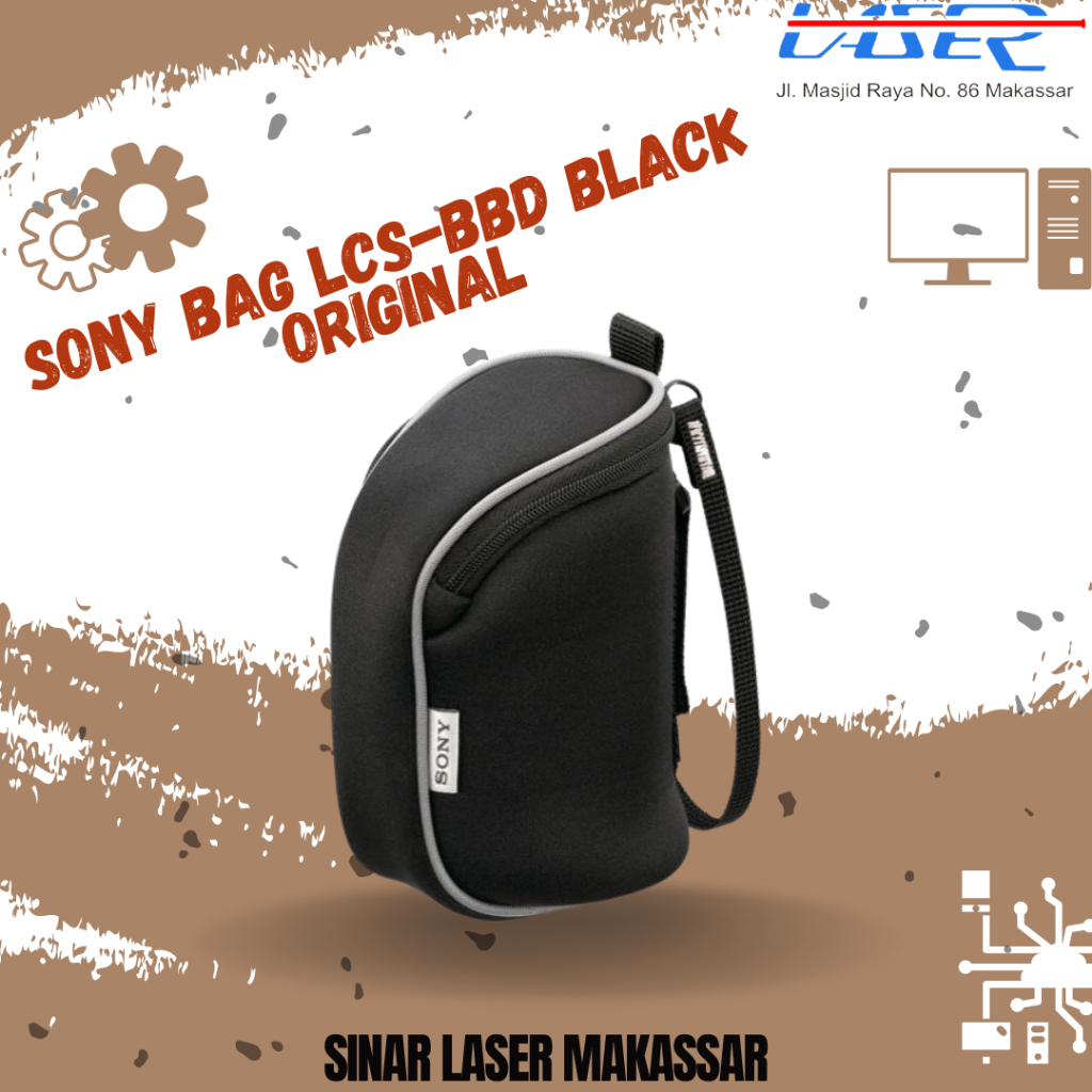 TAS KAMERA SONY BLACK ORIGINAL