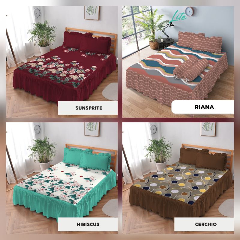 SPREI RUMBAI KINTAKUN LITE 160X200 180X200 / SPREI 180 160 KING QUEEN RUMBAI KINTAKUN LITE