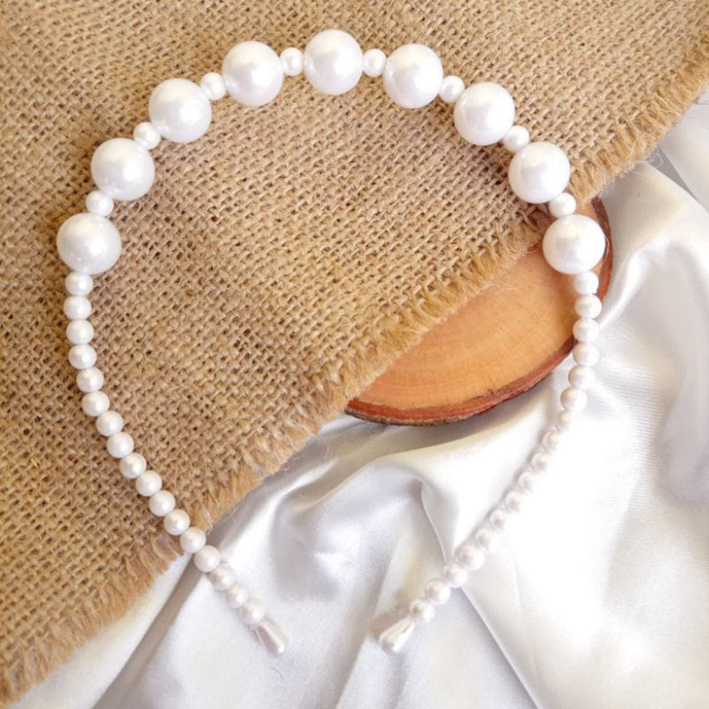 Bando Mutiara Korea Pearl Headband Bando Mutiara Hijab Bandana Bando Wanita Bando Anak