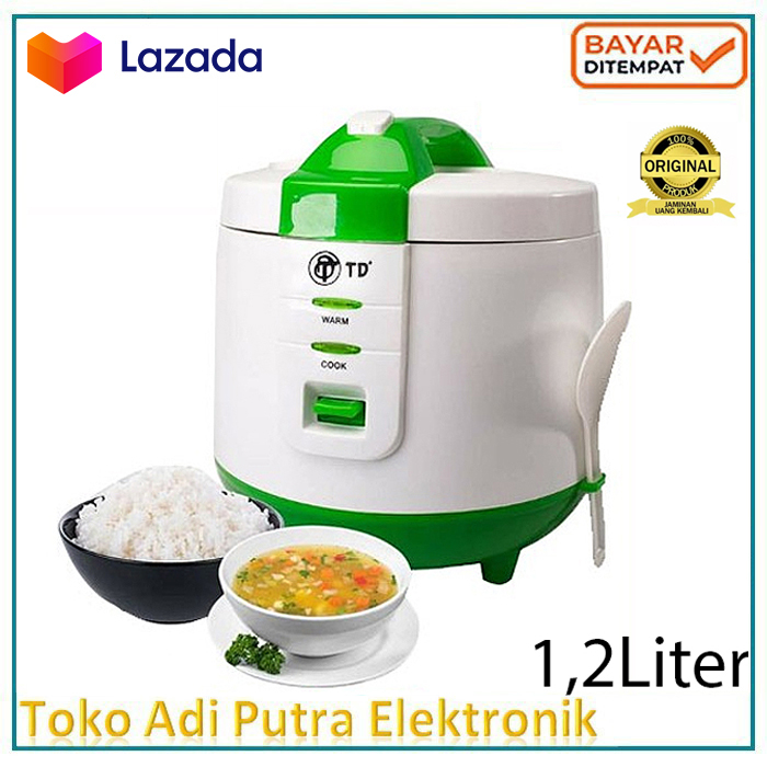 Rice Cooker TD/Yamakawa /Omicko / TD National Quality 1,2Liter Rice Cooker 3 in 1 Low watt Teflon Anti Lengket Magic Com Murah