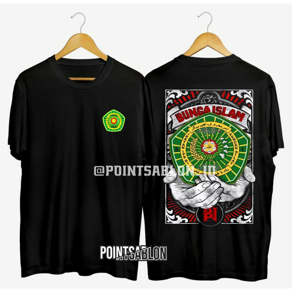Kaos Bunga Islam Distro IPSBI pencak silat bunga islam terbaru kualitas premium Baju Bunga Islam