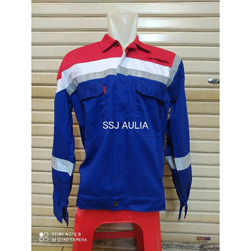BAJU ATASAN PERTAMINA NOMEX ANTI PERCIKAN API