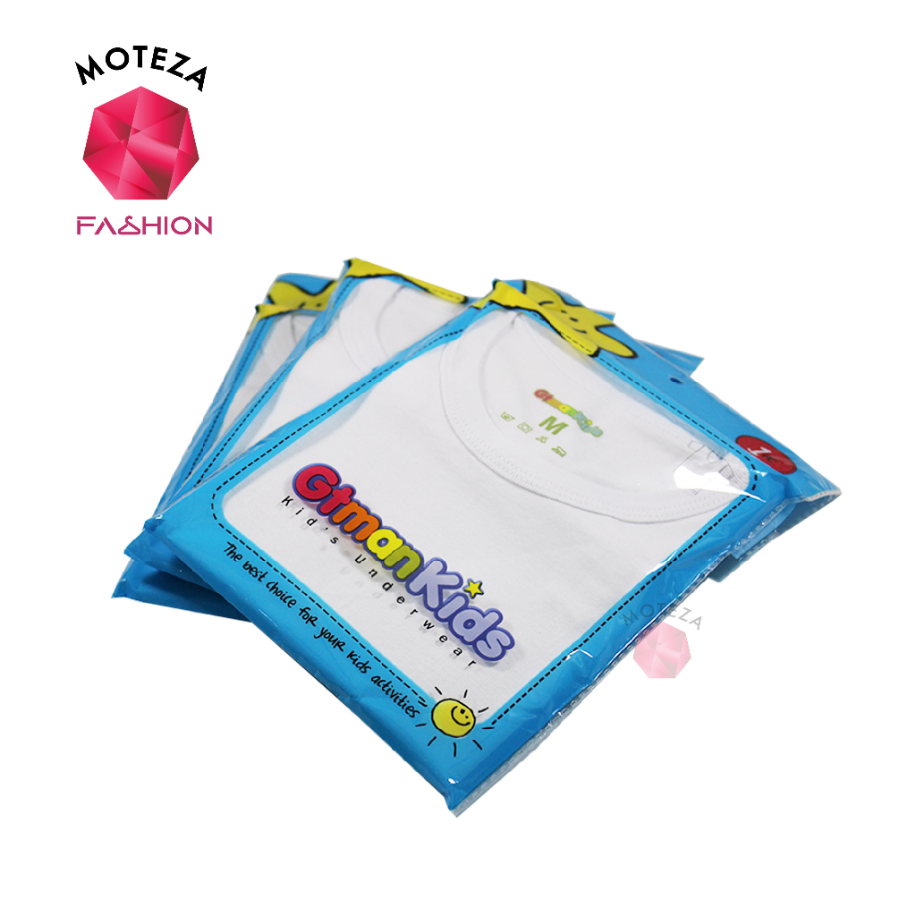 ISI 3 PCS Kaos Dalam Oblong Katun Anak Laki-laki - GT Man Kids GTMK 03