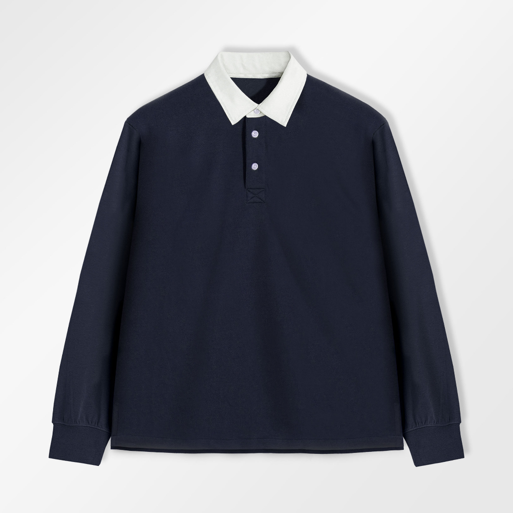 Orca Rugby Polo Shirt Navy