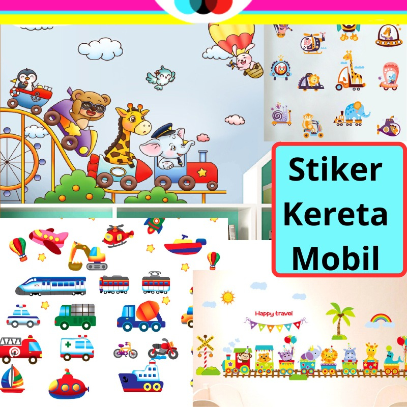 WALLSTICKER TEMPELAN WALL STIKER STIKER SETIKER DINDING STICKER TEMBOK MOBIL MOBILAN KERETA KARAKTER