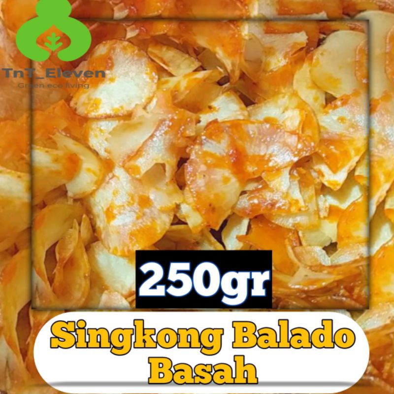 

250gr Keripik Singkong Pedas Manis / Singkong Lengket / Singkong Balado basah