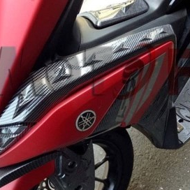 Cover Tutup List Body Depan Aksesoris Variasi Yamaha Aerox 155 Carbon NEMO