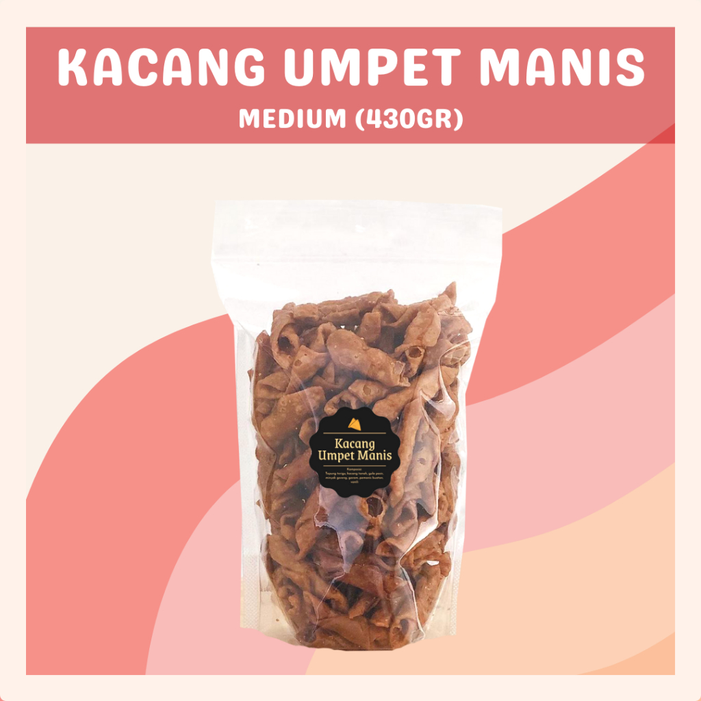 [DELISH SNACKS] Kacang Umpet Manis (M) 430gr / Snack Cemilan / Makanan Camilan Enak Renyah