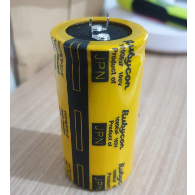 Elco 10000UF/100V Rubycon Yellow