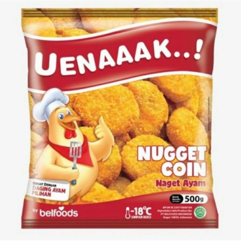 

Belfoods Nugget Coin 500gr Naget Ayam Coin