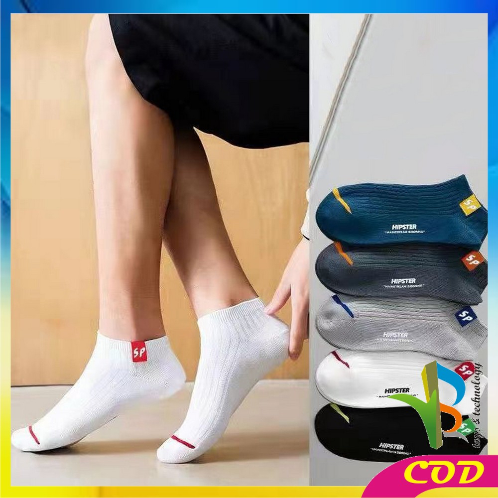 RB-P577 Kaos Kaki Pria Wanita Polos Casual Motif Hipster Ankle Socks Korea / Kaos Kaki Unisex Semata Kaki / Kaus Kaki Sport Pendek Import