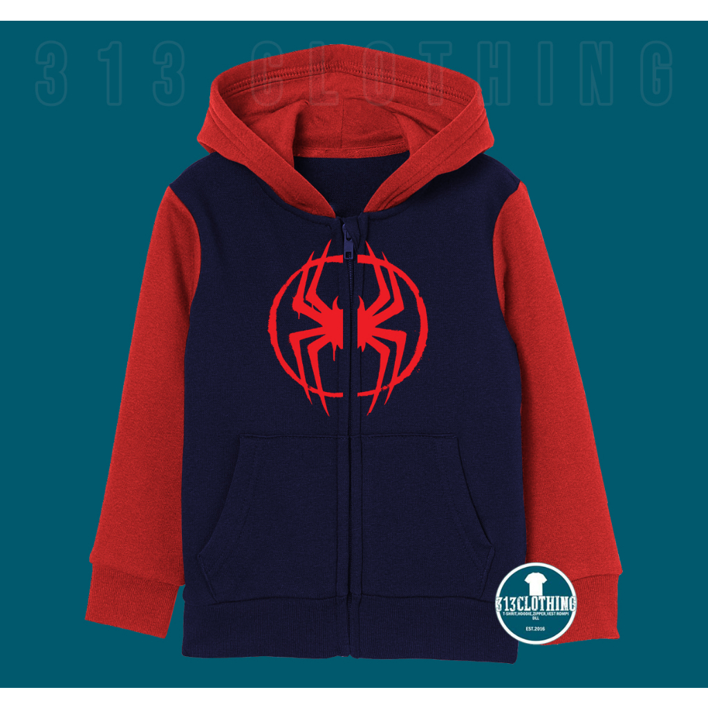Jaket Hoodie Zipper Anak Spiderman Across Hoodie Anak Spiderman Across