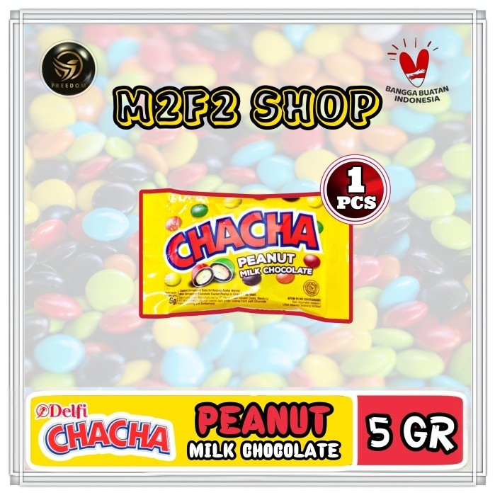 

ChaCha Delfi Peanut Milk Chocolate Sachet | Kacang - 5 gr (Kemasan Satuan)