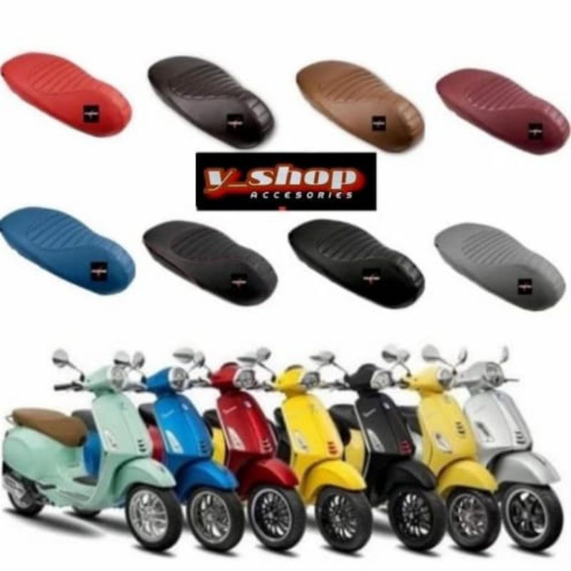 Sarung Cover Kulit Jok Motor Vespa Matic Primavera Sprint Gts Lx S Iget MBtech