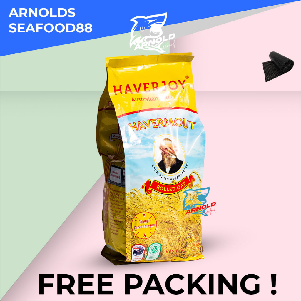 

Haverjoy Oatmeal / Haverjoy Havermout ROLLED OAT australian ROLLED OAT 1kg (free packing)