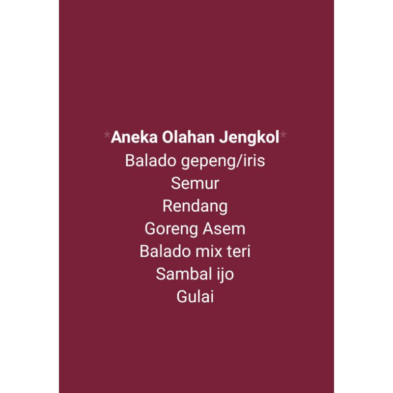 

Aneka Olahan Jengkol