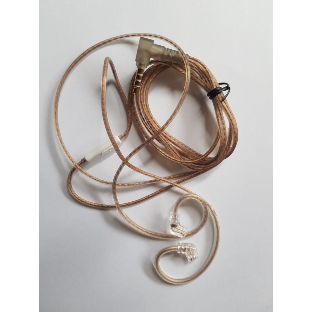 KZ High Purity Plated Flat Cable OFC upgrade line WITH MIC
