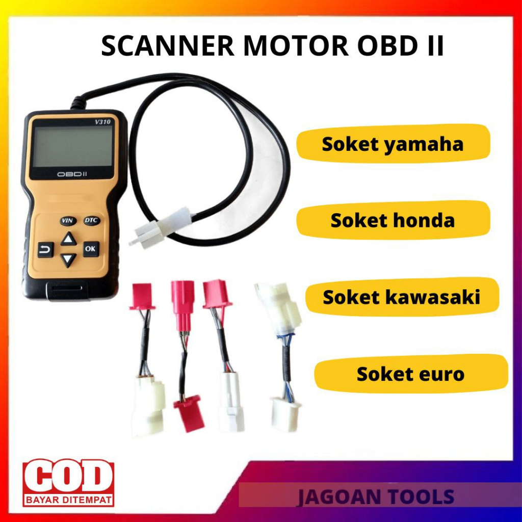 Scanner Motor Yamaha OBD II untuk motor OBD 2