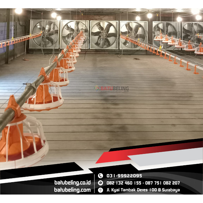 Lantai PVC Kandang Ayam 25mm Outdoor Flooring Modern Anti Karat