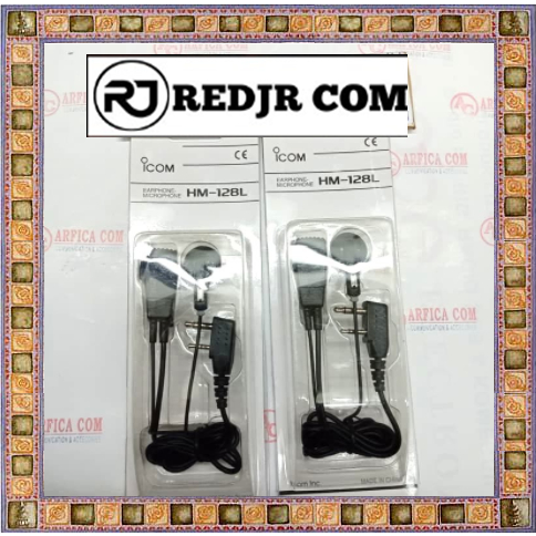 JUAL EARPHONE ORIGINAL HT ICOM V80 V88 U80L U88 V8 T70-HEADSET ICOM HM 128L