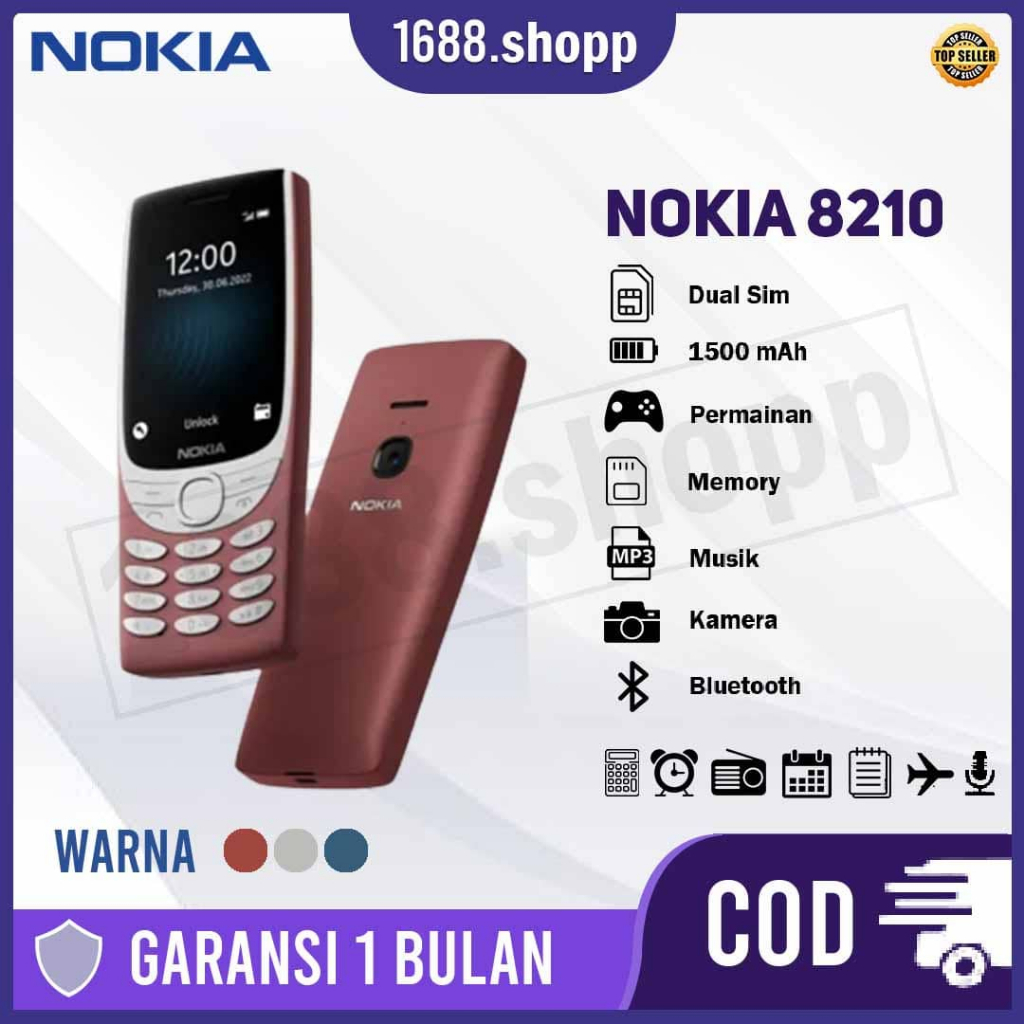 Hp Jadul Nokia 8210 4G 2.8 Inc New