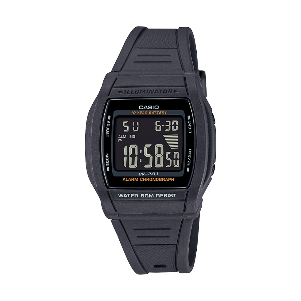 Casio Jam Tangan Digital Pria Original W-201-1BVDF