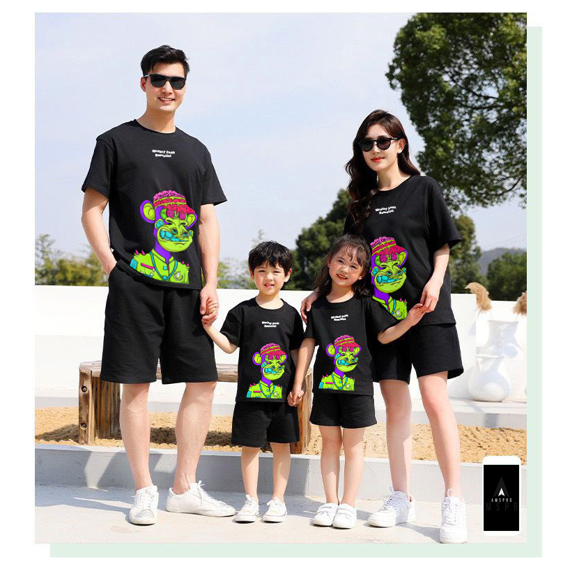 Amspro Baju Kaos Family Kaos Couple Baju Couple Keluarga Kaos Oversized MP02