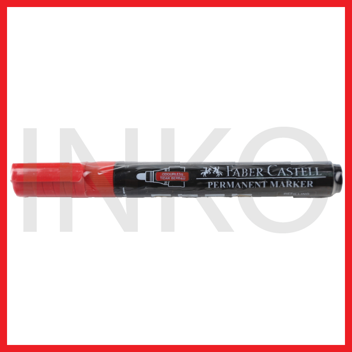 

FABER CASTELL ECO PERMANENT MARKER II RED INK 1PCS