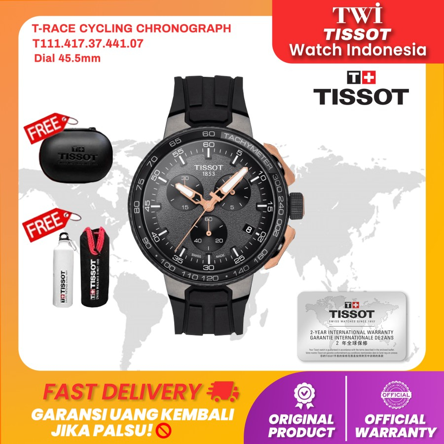 Jam Tangan Pria Analog Tissot T111.417.37.441.07 T-Race Cycling