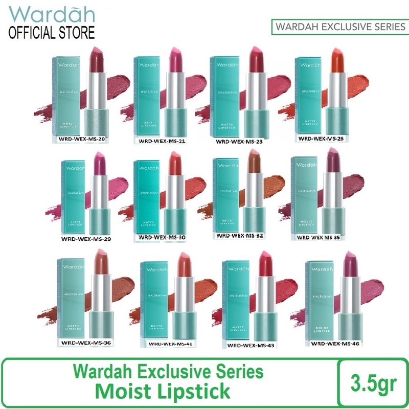 MFI - Wardah Exclusive Moist Lipstick | Netto 3,5 gr