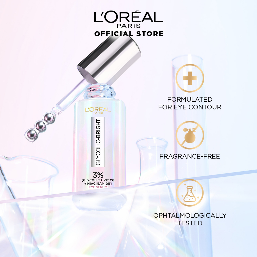 Loreal MU Glycolic Bright Dark Circle Eye Serum