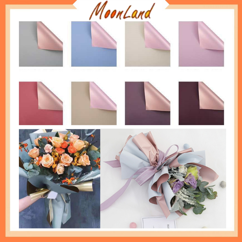 

FLOWER WRAPPING BI COLOR ROSE GOLD CELLOPHANE KERTAS BUKET PEMBUNGKUS BUNGA KB19