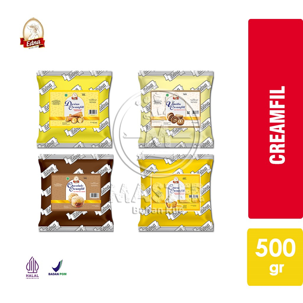 

Creamfil Cream Filling EDNA / Krim Isian Roti [500 gr]